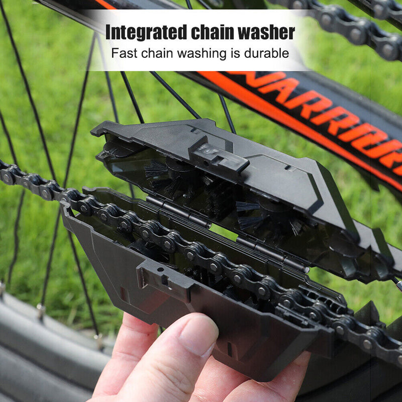 Mountain Bike Chain Washer Brush ABS Bicycle Chains Scrubber Cleaning Tool Newly