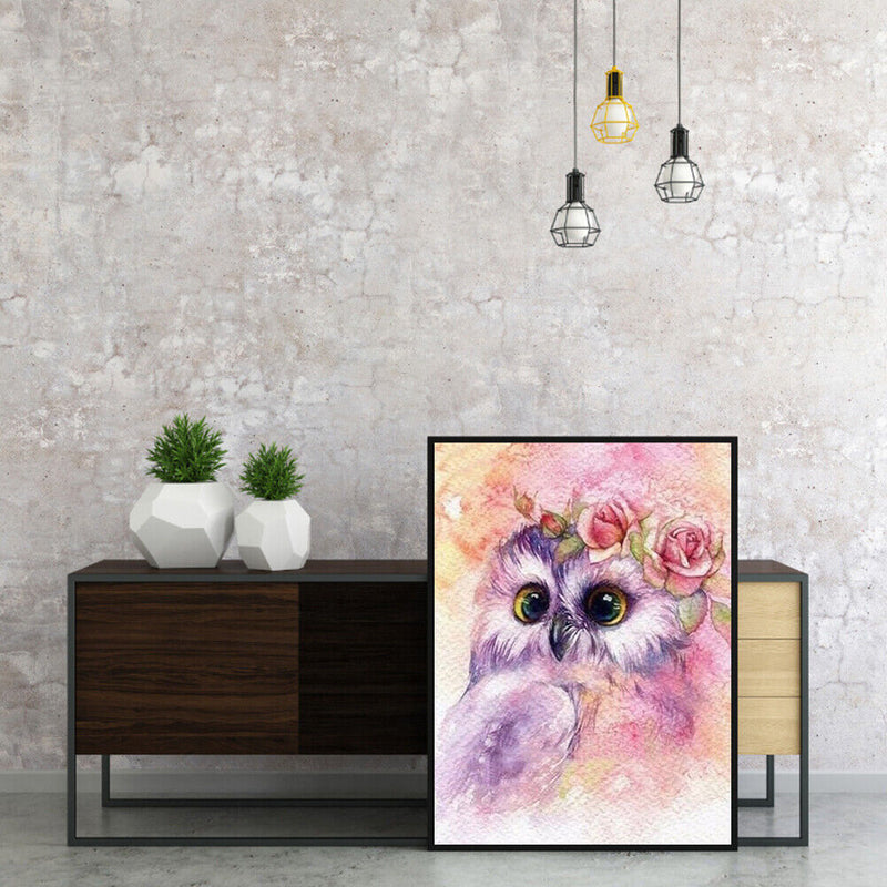 Puppy Butterfly Owl DIY Oil Paint by Numbers Acrylic Drawing Coloring Painting
