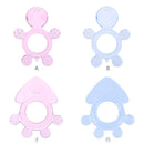 Cute Baby Teether Kids Silicone Teething Chewable Pacifier (Pink Tortoise)