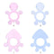 Cute Baby Teether Kids Silicone Teething Chewable Pacifier (Pink Tortoise)
