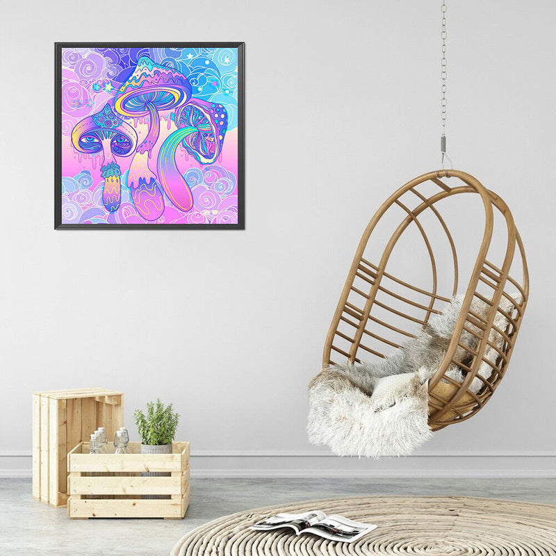 #A 5D Diamond Painting Kit Purple Bear Full Round Drill DIY Picture Home Decor