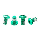 12pcs T25 M5 Bicycle Disc Brake Rotor Torx Bolts Bike Fix Screws (Green)