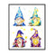 DIY Cross Stitch Partial Embroidery Kit Four Goblin Cartoon Stamped Decor #F