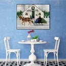Diamond Painting 5D DIY Pine Tree Cart Full Round Drill Rhinestone Mosaic Crafts