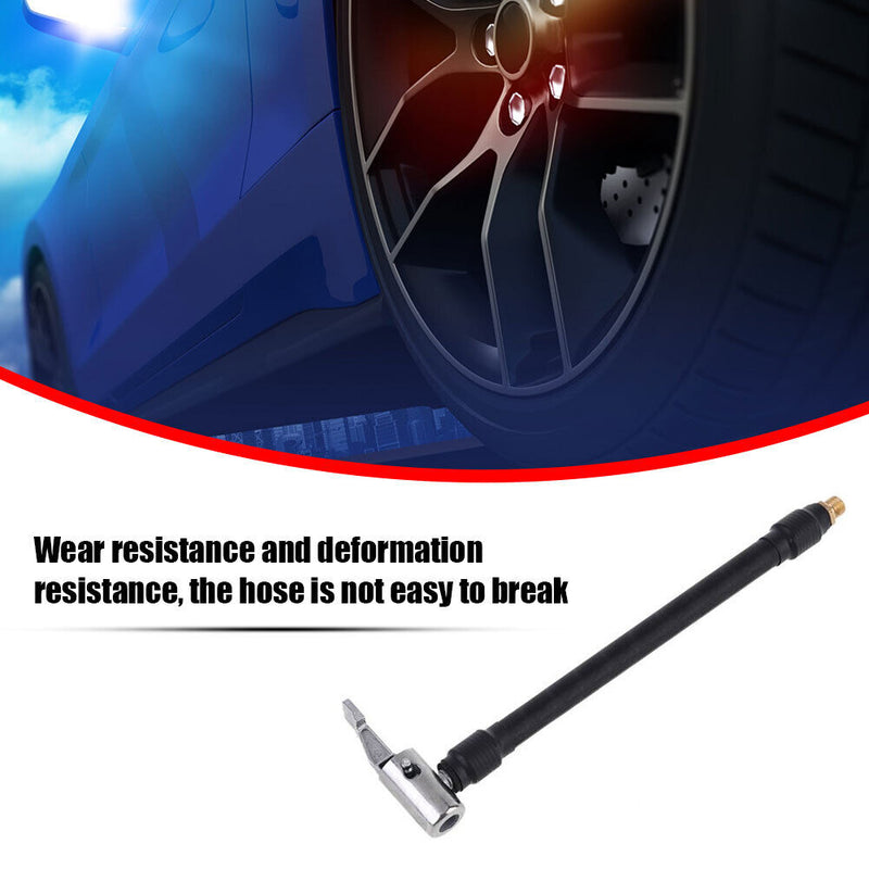 Lock-on Tire Chuck with Hose Car Motorcycle Bike Tire Inflator Pump Hose Adap