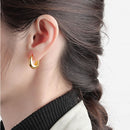 2 Pairs Women Classic Hoop Chunky Circl Hoops Earring Accessories Jewelry