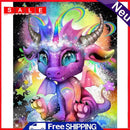 11CT Full Embroidery DIY Magic Horn Horse Stamped Cross Stitch Art Needlework