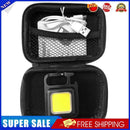COB LED Mini Keychains Flashlight 400lm 4 Modes Waterproof Torch (1pc)