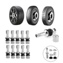 10pcs Universal Bolt-in Tubeless Wheel Tire Valve Stems with Dust Caps Newly