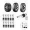 10pcs Universal Bolt-in Tubeless Wheel Tire Valve Stems with Dust Caps Newly