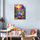 5D DIY Diamond Painting Landscape Full Round Drill Mosaic Picture Kit Wall Arts