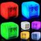 Alarm Clock 7Color Change LED Digital Glowing Modern Night Bedroom Light D6D4
