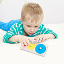 Geometric Hand Grabbing Board Wooden Jigsaw Children Educational Toys (A) Newly