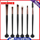 6 Fan Shell Makeup Brush Kit Set Eyebrow Lashes Cosmetic Tools (C)
