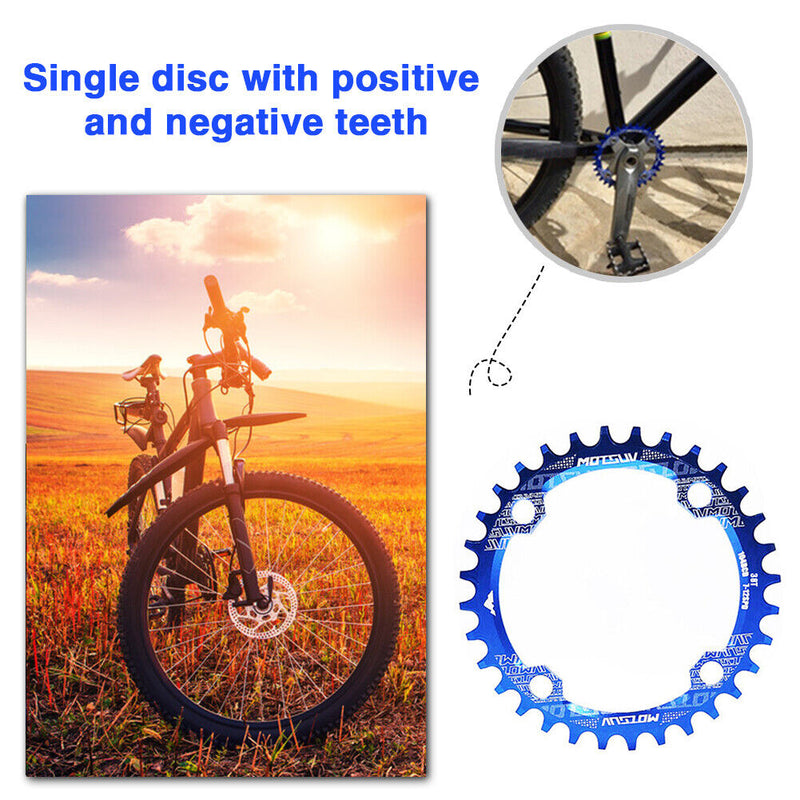 Bicycle 104BCD Crank 32T 34T 36T 38T Chainrings MTB Bike Aluminum Crankset Plate