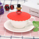 Multi-functional Silicone Dust-proof Bowl Cover Leak-proof Cup Lid (Red) Newly