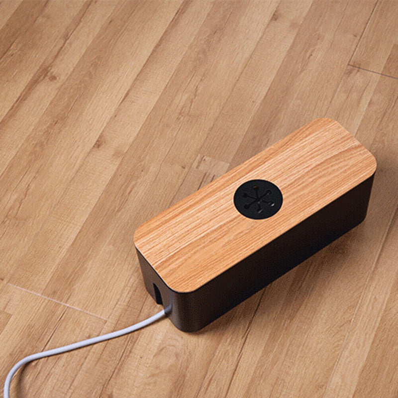 Data Cable Storage Box Wooden Mobile Phone Computer Tablet Charging Line Ca