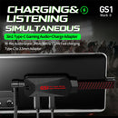 GS1 3 in 1 Type-C to 3.5mm Audio Fast Charge Phone Game Sound Card Adapter