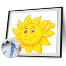 Hand Painted Artwork Painting By Numbers Picture DIY Warm Sun Craft Wall Decor