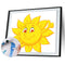 Hand Painted Artwork Painting By Numbers Picture DIY Warm Sun Craft Wall Decor