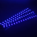 Blue 4pcs 30CM/15 LED Car Motors Truck Flexible Strip Light Waterproof 12V Newly