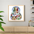 11CT Printed Full Embroidery Christmas Crystal Ball Needlework DIY Cotton Craft