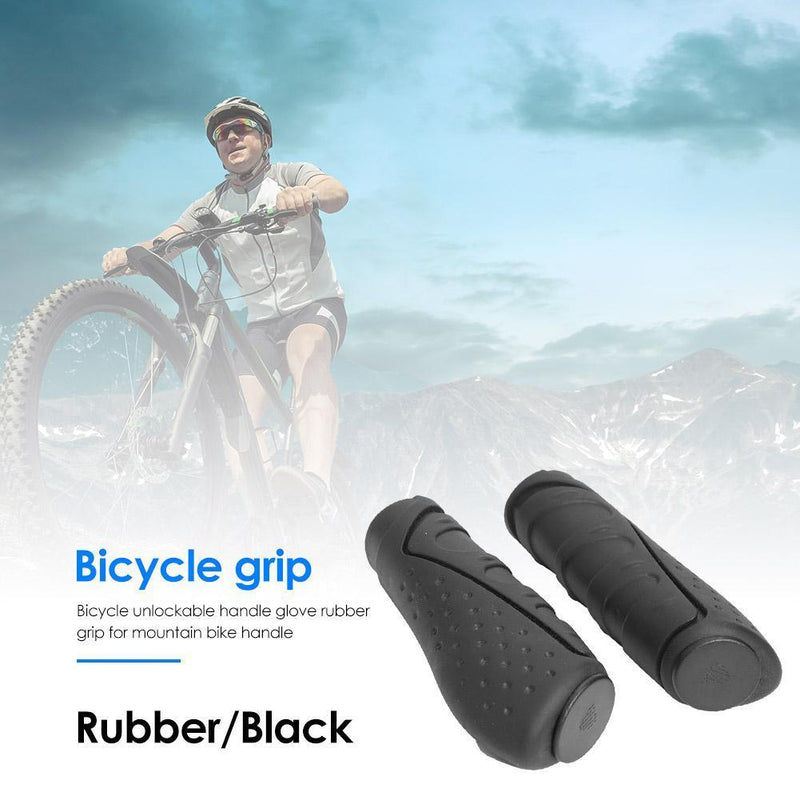 2pcs Soft Rubber Cycling Anti-slip Grip Covers Bicycle Handlebar Protective Case