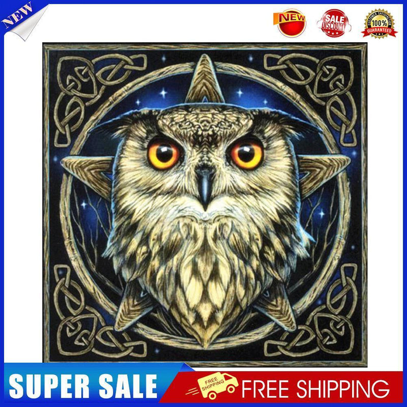 5D Diamond Painting Kit DIY Star Owl Full Round Drill Mosaic Picture Decor