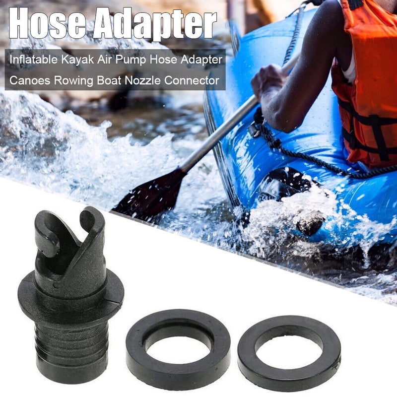 Inflatable Kayak Air Pump Nozzle Hose Adapter Canoes Rowing Boat Valve Conn