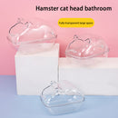 Hamster Bathtub Sand House Small Animal Bath Transparent Container Box (M) Newly