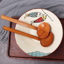 Japanese Style Wooden Ramen Spoon Soup Spoon Utensil Slotted Kitchen Spoon X2S0