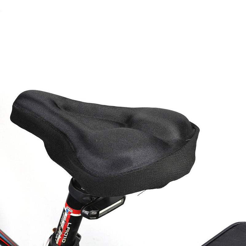 MTB Bike Sponge Cycling Saddle Cushion Pad+Rain Seat Cover for Bicycle Equipment