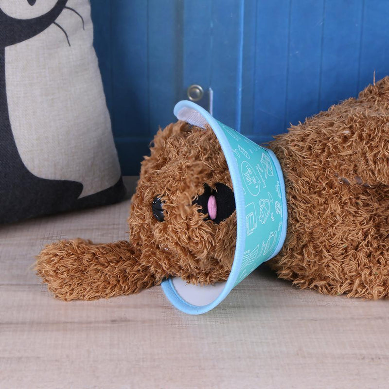 Dog Cat Protection Cover Wound Healing Cone Protective Collar(Blue 06) Newly