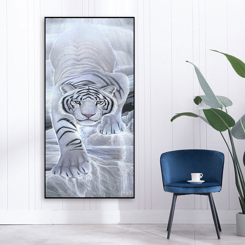 Oil Drawing By Numbers Deer Frameless 40x80cm DIY Animal on Canvas Home Decor