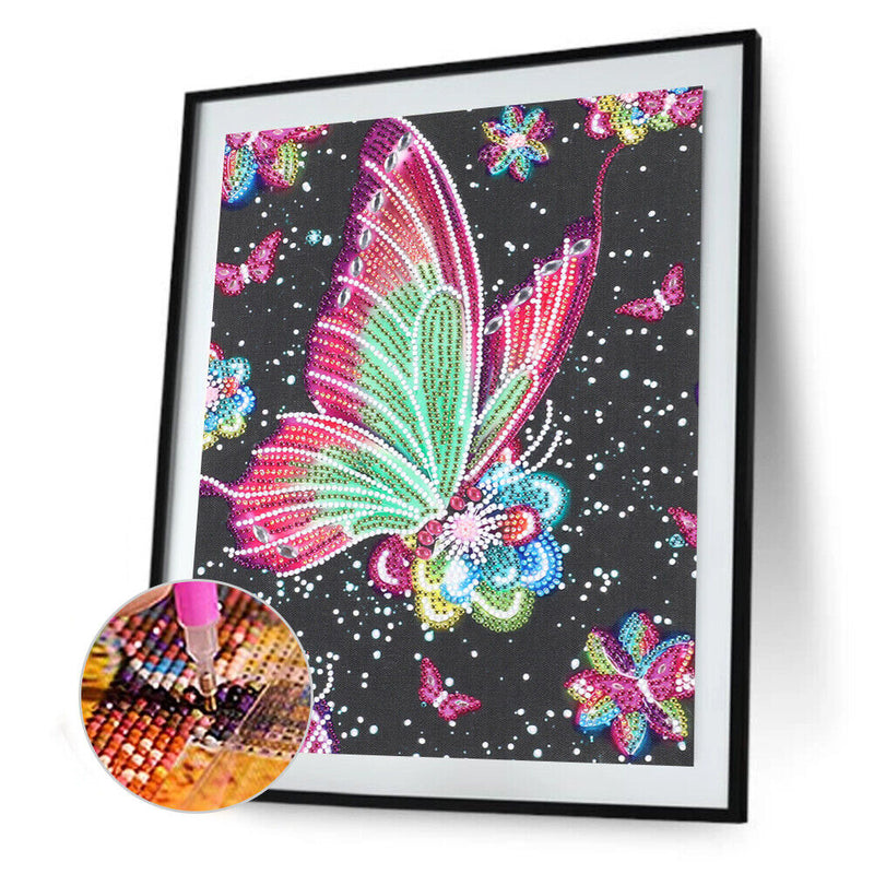 DIY Diamond Butterfly Animal Part Special Shape Rhinestone Painting Kit Newly