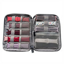 Portable Watch Strap Organizer Watch Band Storage Bag Travel Case (Black)