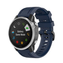 20mm Silicone Watch Band for Garmin Fenix 7S Bracelet Strap (Midnight Blue)