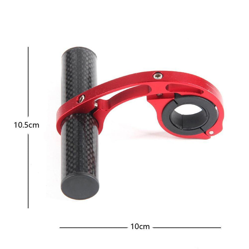 10cm Bicycle Handlebar Extender Bike Front Light Computer Bracket (Red)
