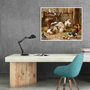 Goat Rooster Oil Paint By Numbers Kit DIY Acrylic Painting on Canvas (B1489)