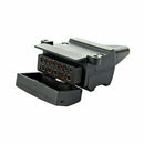 Trailer Adaptor 7 Pin Female Socket to 12 Pin Flat Male Plug Caravan Connector