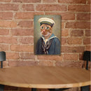 Navy Cat Poster Metal Plate Tin Sign Retro Iron Painting for Bar Pub Club Home