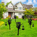 2pcs LED Solar Flower Fairy Lantern Light Waterproof Yard Art Garden Decor Newly