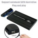 2.5 inch Hard Disk Case Aluminum Alloy SATA USB2.0 Mobile Hard Drive HDD Case
