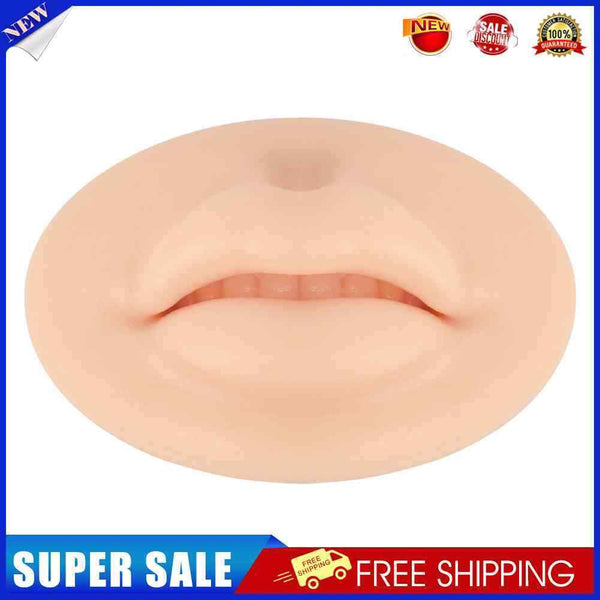 Reusable Silicone Mouth Lips Tattoo Practice Skin Elasticity Human Lip Mold
