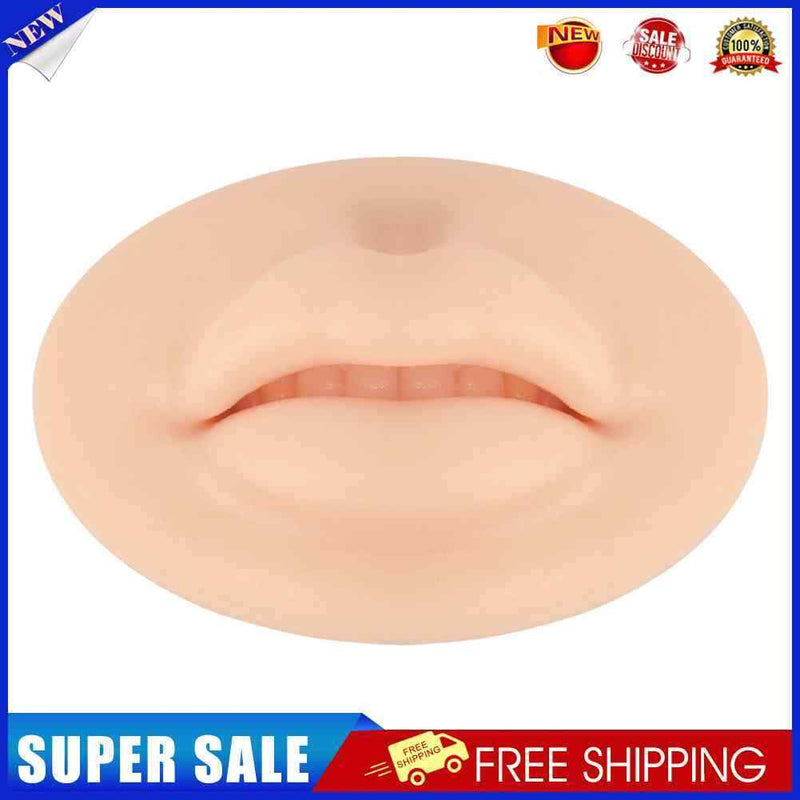 Reusable Silicone Mouth Lips Tattoo Practice Skin Elasticity Human Lip Mold