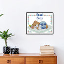 #A Partial Cross Stitch 14CT DIY Cartoon Baby Counted Home Decoration Hanging