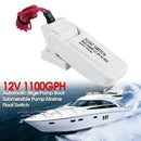 12-32V 1100GPH Submersible Pumps Marine Boat Automatic Bilge Pump Float Swi
