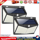 2pcs 208LED Solar Power PIR Motion Sensor Wall Light Outdoor Garden Lamp Newly