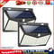 2pcs 208LED Solar Power PIR Motion Sensor Wall Light Outdoor Garden Lamp Newly