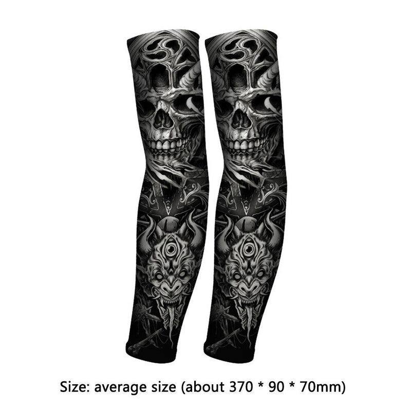 1 Pair UV Protection Cooling Arm Sleeves Cycling Fitness Arm Guards for Adults